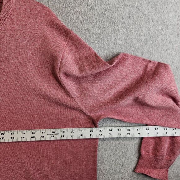 J Crew Sweater Mens XL Cotton Crewneck Sweater-tee Heathered Rose Sweatshirt New - Picture 8 of 12
